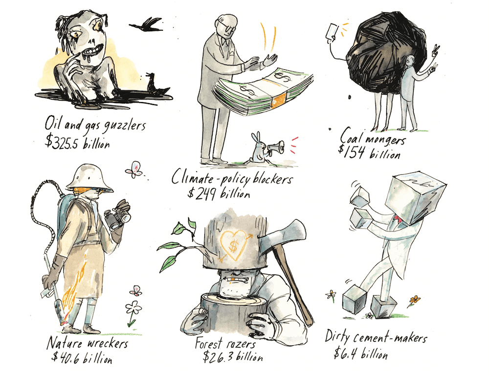 dirty investments illustration