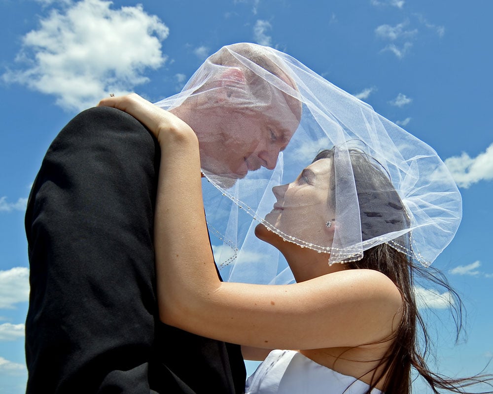 Brooke and Buddy during their wedding day in Florida