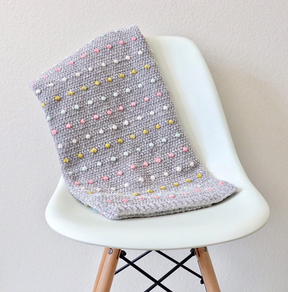 Crochet Candy Dots Baby Blanket