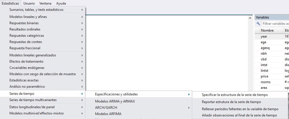 Definir variable tiempo de la serie temporal