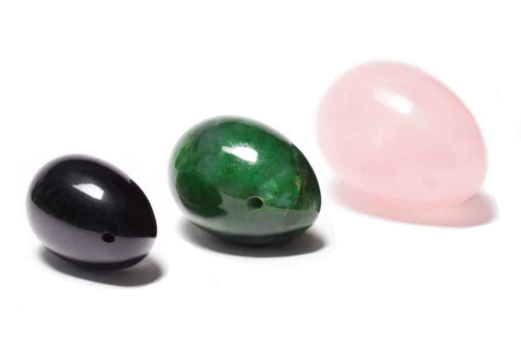 Three goddess yoni eggs from love stone