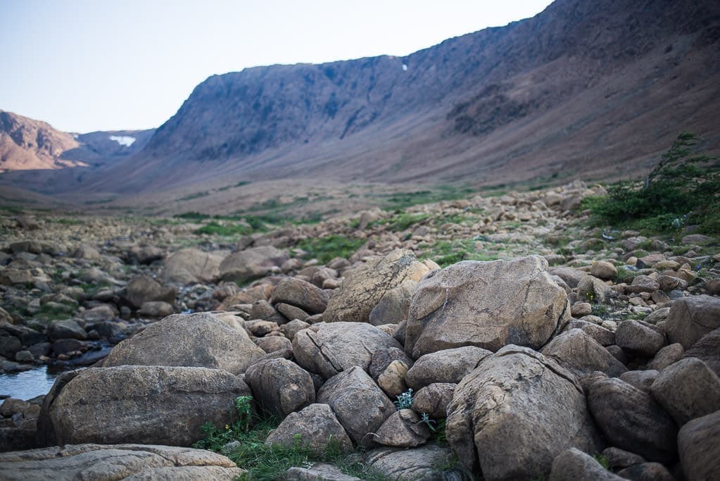 Rocks and boulders showing a barren landscape at Tablelands.