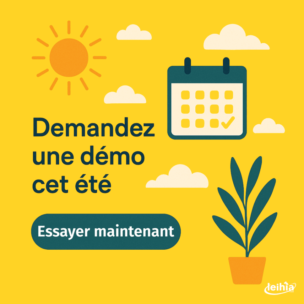 Invitation à demander une démo de Leihia Talent Acquisition Suite pendant l’été