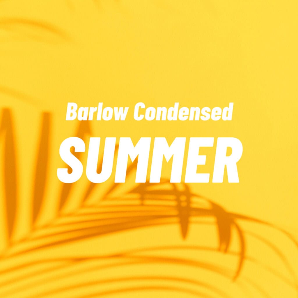 typographie barlow condensed