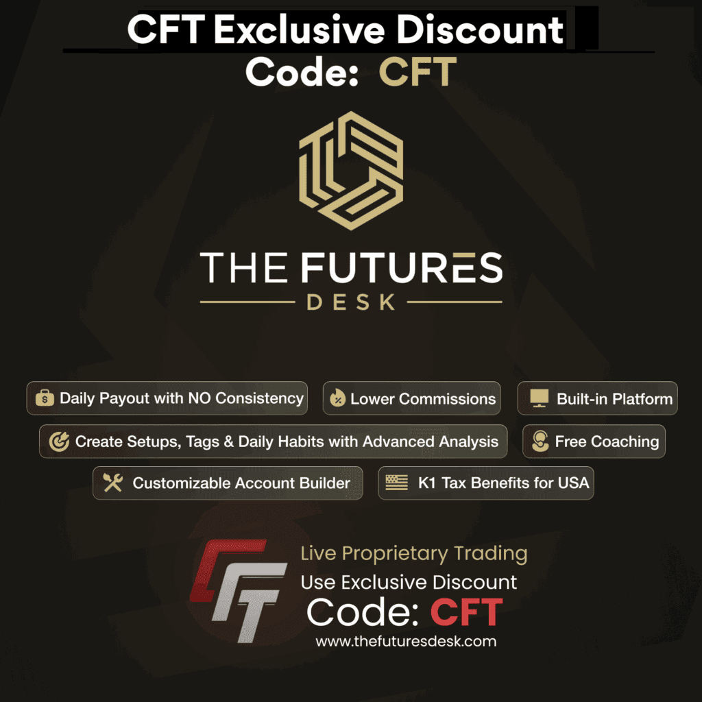 The futures desk prop firm discount affiliate code cft canadian futures trader best prop firms