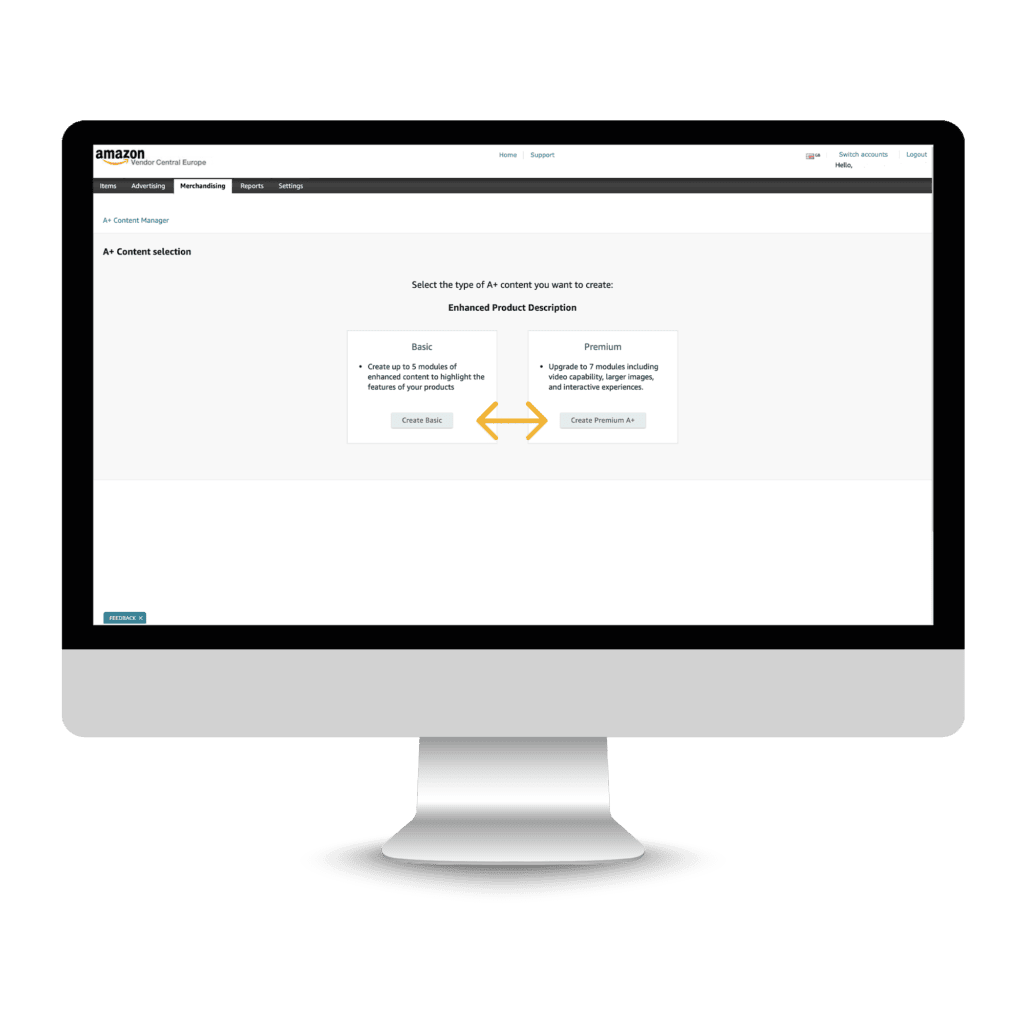 How to build Amazon Premium A+ - step 3