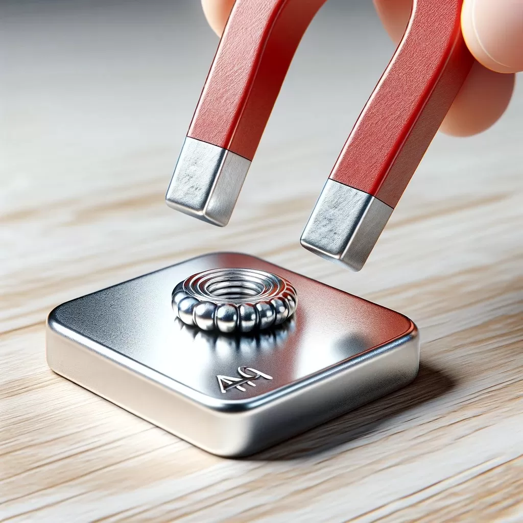 uji magnet untuk perak dan emas