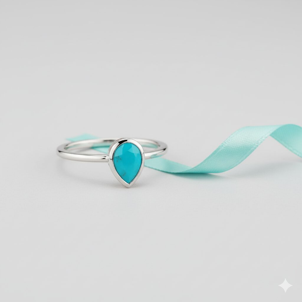 cincin permata turqoise