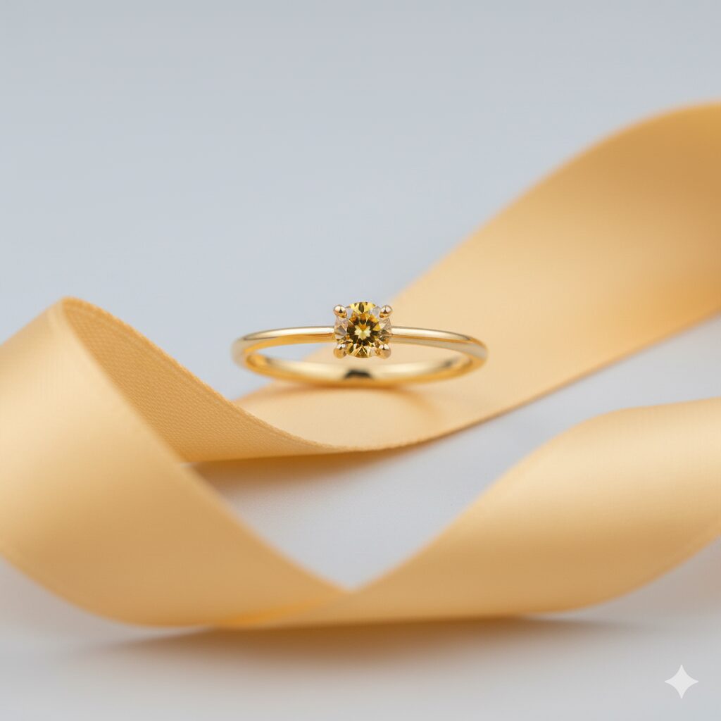 cincin permata citrine