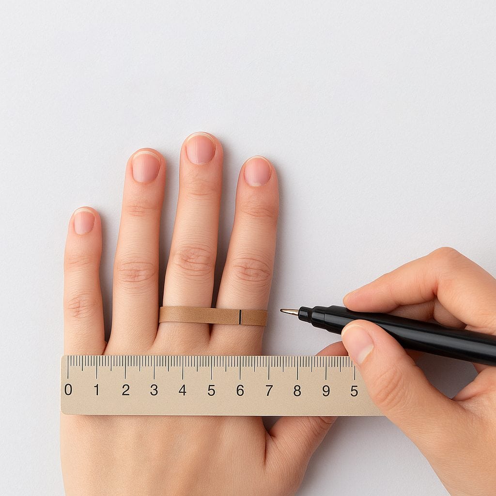 cara mengukur jari untuk cincin di rumah