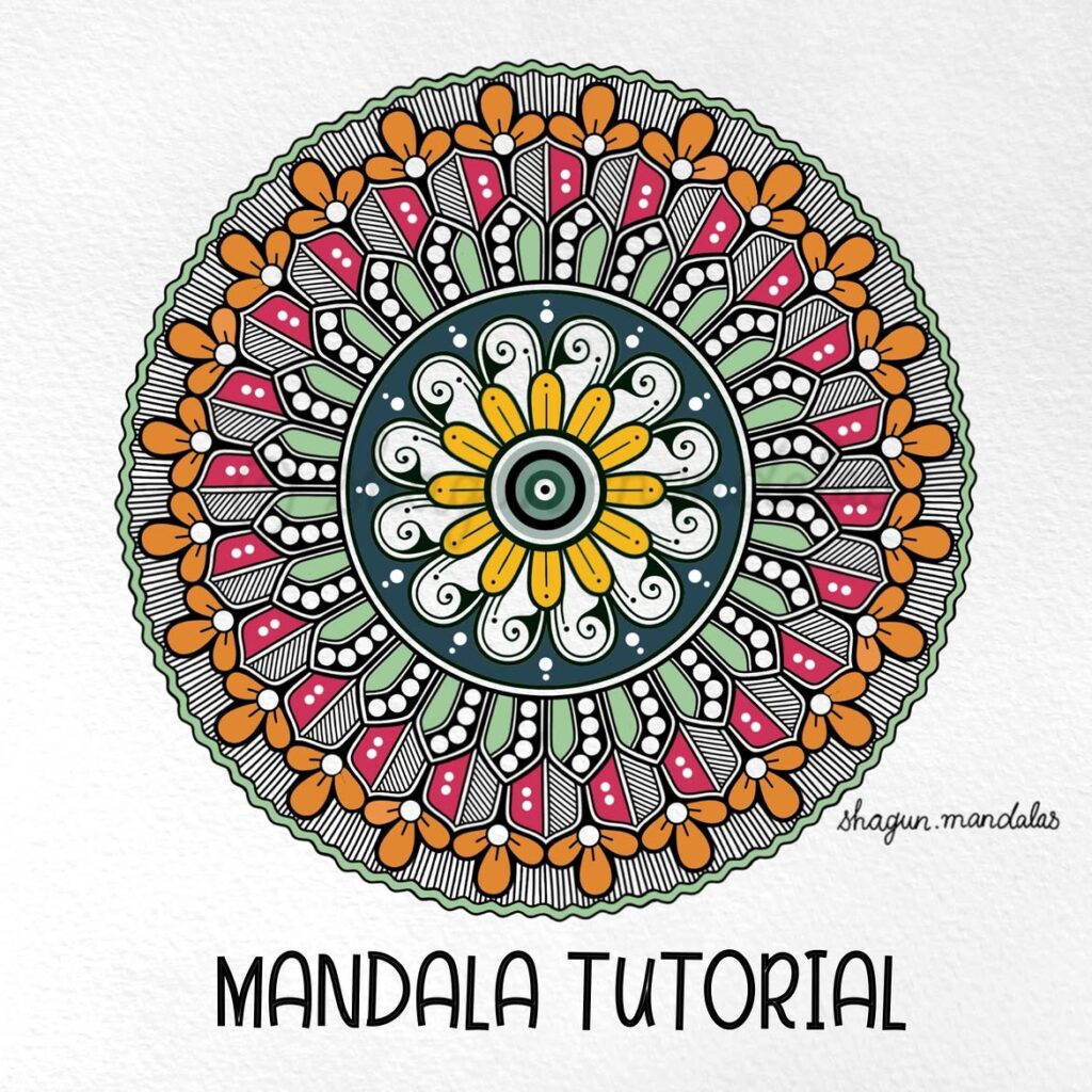 step-by-step mandala drawing tutorial