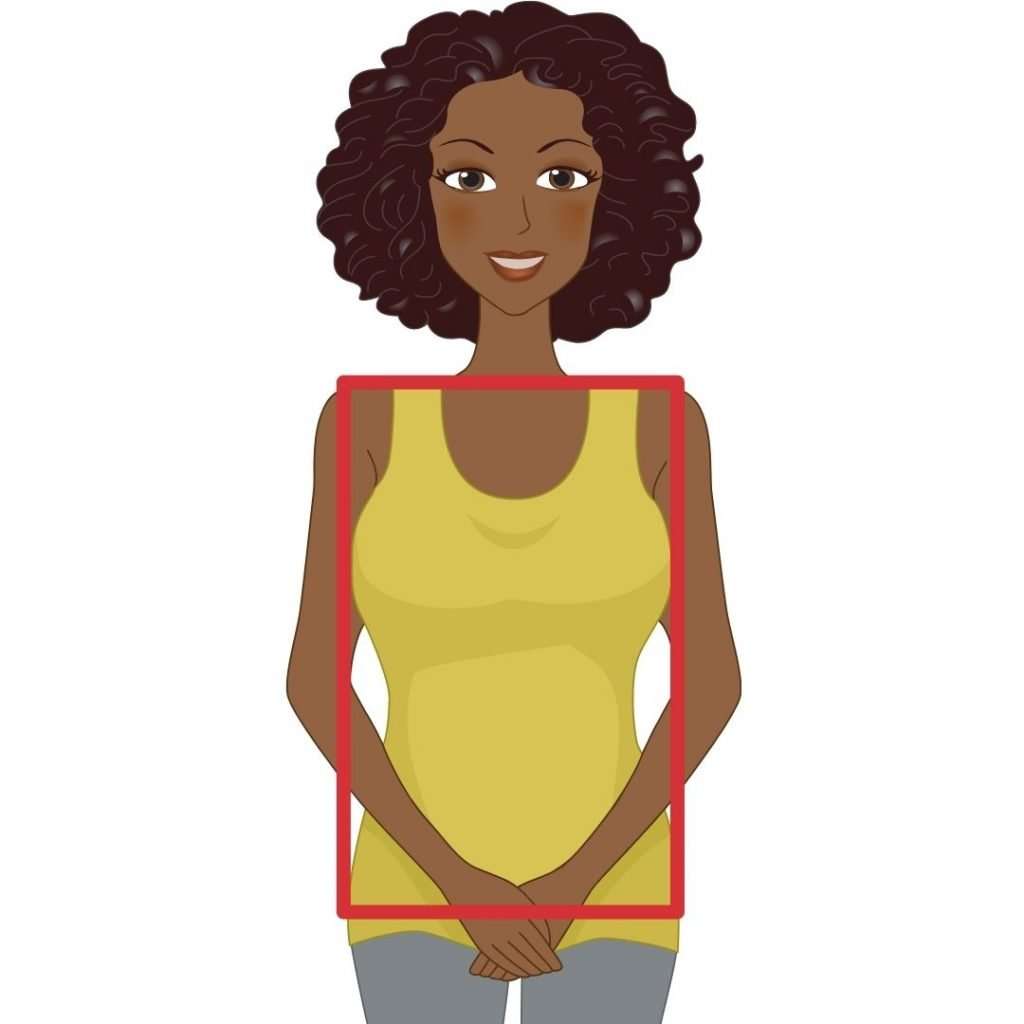 The ruler body shape loses weight evenly throughout the body