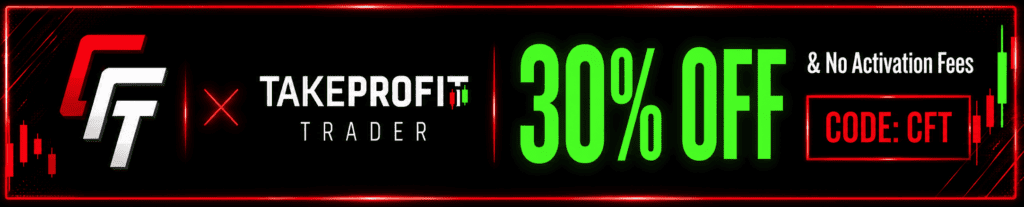 take profit trader deal discount promo coupon code review rules payout futures prop firm