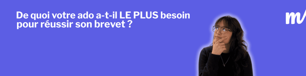 Visuel avec adolescente réfléchissant à comment réviser après les vacances, évoquant la reprise scolaire post-vacances, la motivation ado pour les révisions et les meilleures méthodes pour préparer le brevet en 7 semaines tout en améliorant le sommeil et la performance scolaire.