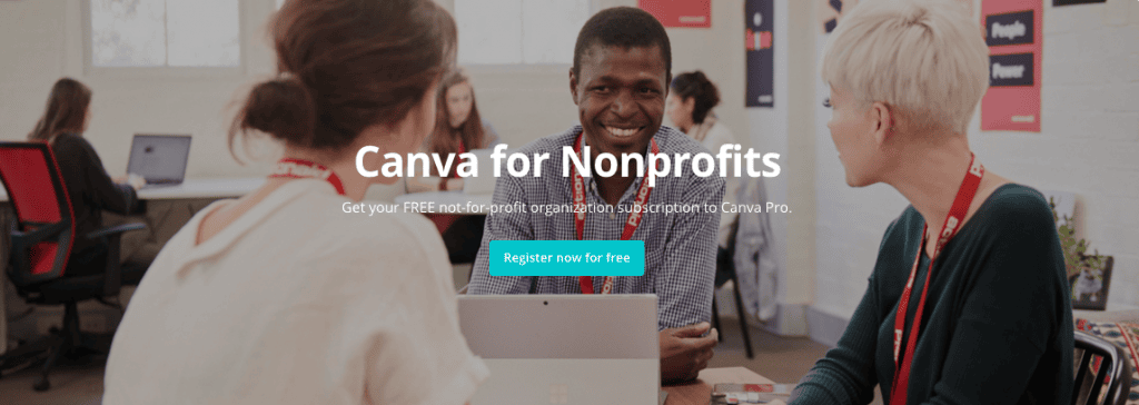 Canva for non profit organisations