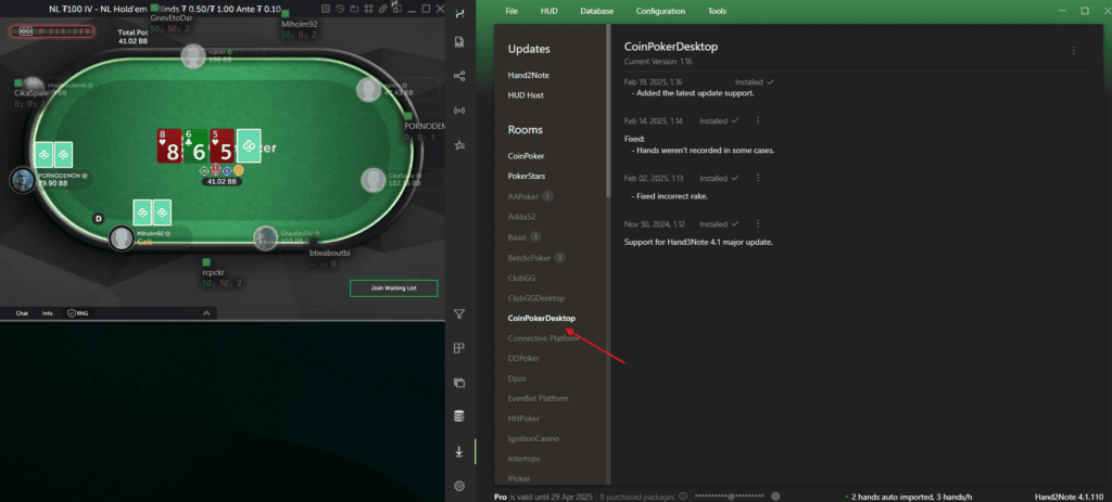 CoinPoker HUD by Hand2Note: Your Competitive Edge