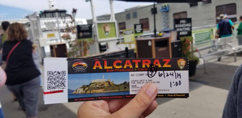 Alcatraz Cruises ferry ticket