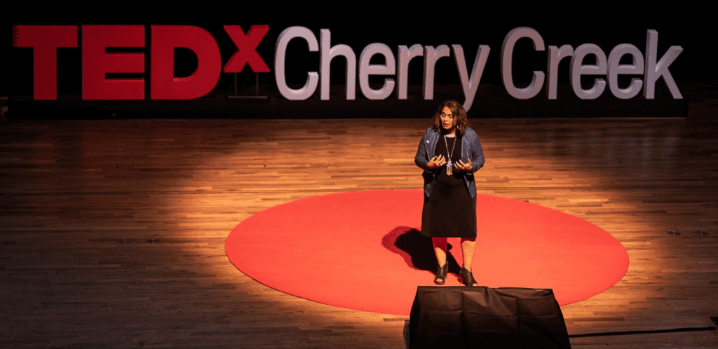 Picture of Chaitra dong a Ted Talk