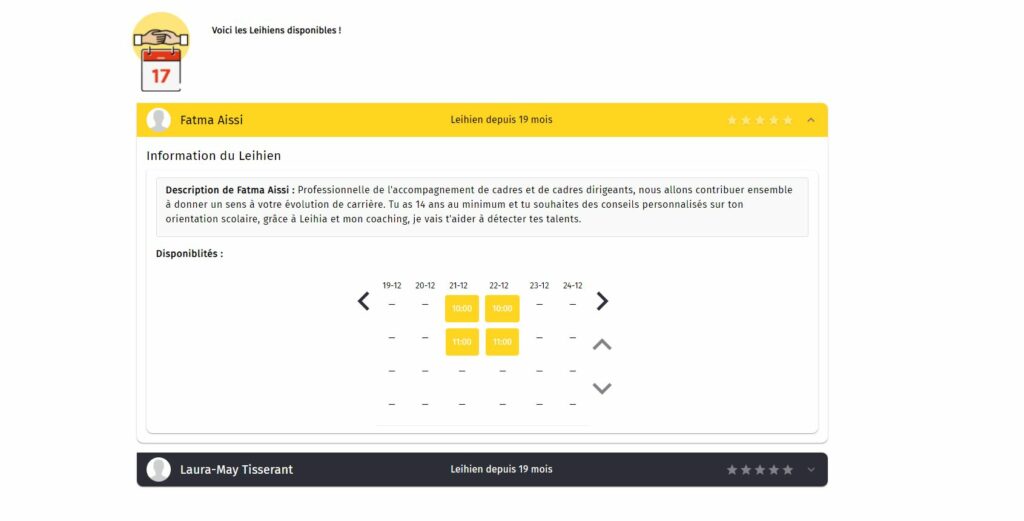 Inscription à un coaching flash