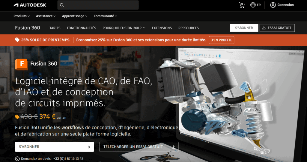 Autodesk Fusion 360&nbsp;: l’un des meilleurs logiciels 3D payants du marché