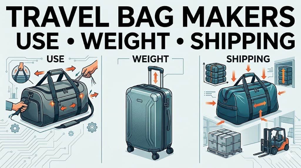 Editorial cover image for travel bag manufacturers in China showing that travel bag sourcing should be judged by bag type, real-use pressure, sample truth, and bulk-order practicality instead of generic supplier claims