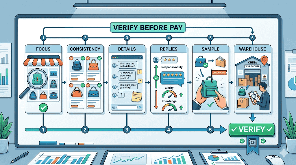 Editorial illustration showing that Bao66 can be useful for overseas buyers but MOQ payment and shipping each require a China side workflow to stay controllable and low risk