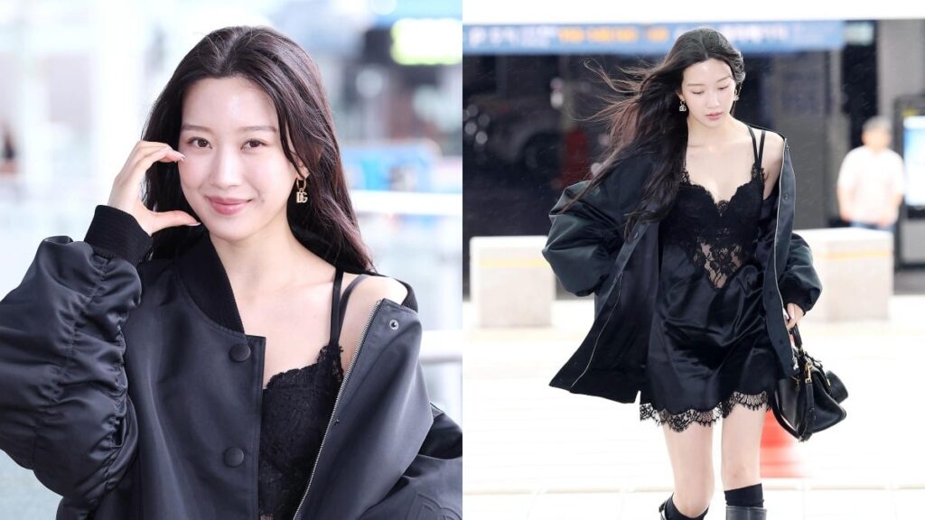 Moon Ga Young Bikin Heboh di Bandara dengan Gaya Lingerie