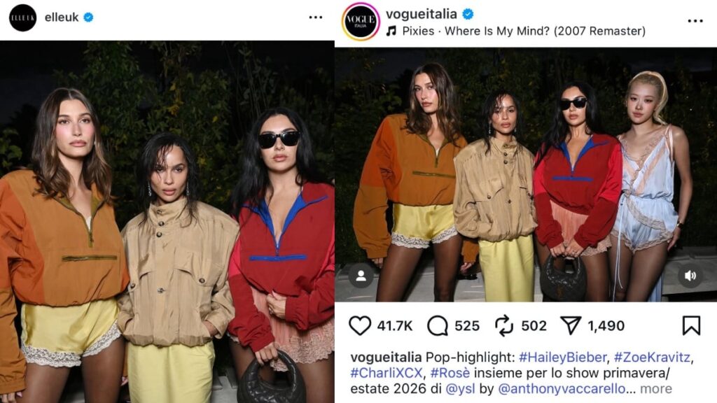 Elle UK Minta Maaf Crop Rosé dari Foto Paris Fashion Week