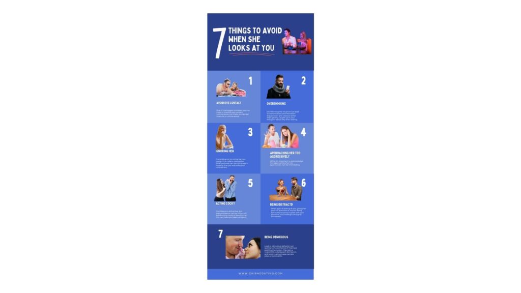 Avoid These 7 Things When a Girl is Staring at You 6 when a girl is staring at you infographic,