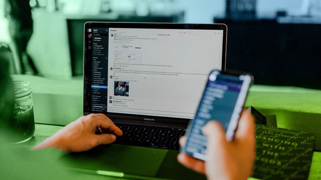 Man Setting Up Cloud Storage