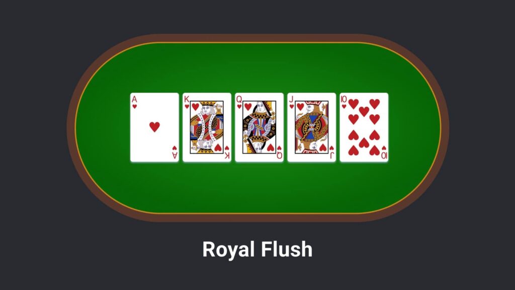 royal flush poker hand