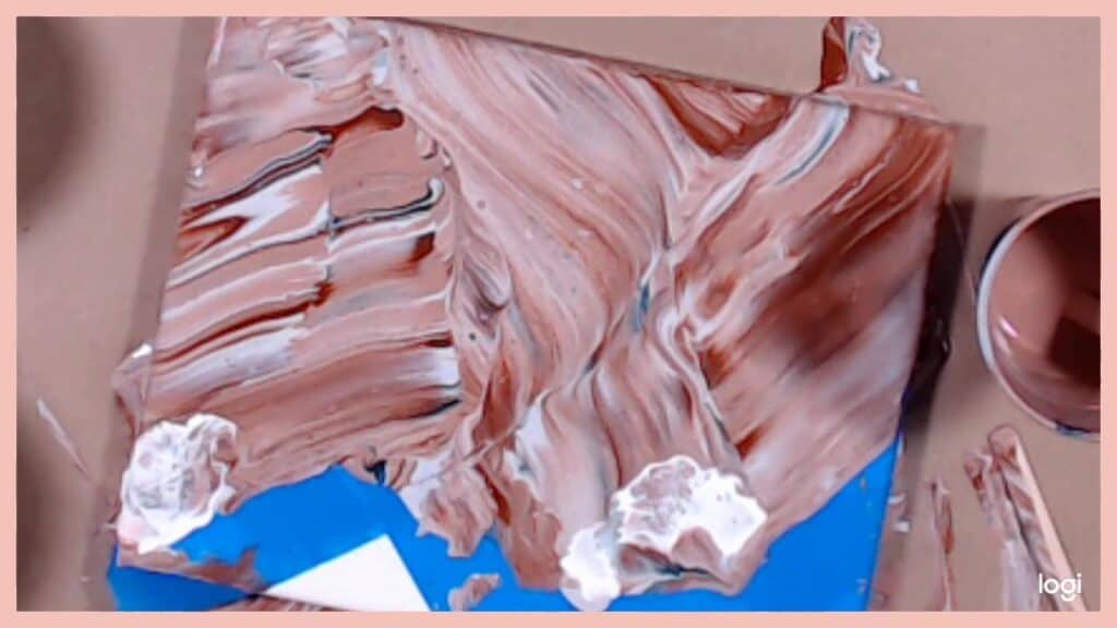 add some snowcaps with white paint to your mountaintops