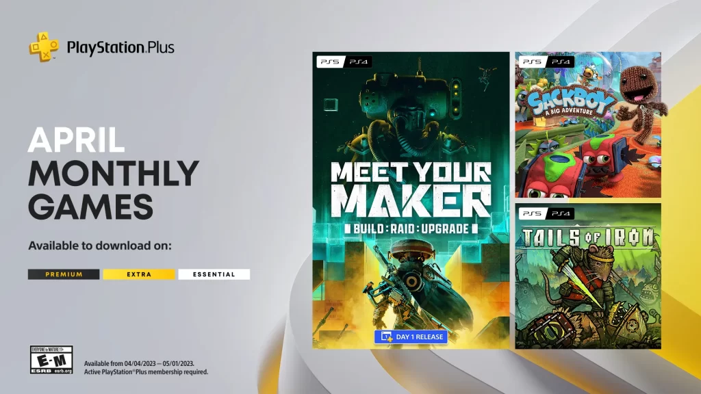 PlayStation Plus - Free Games Lineup April 2019