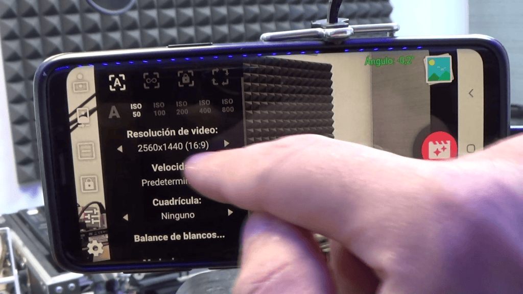 Resolución de la cámara