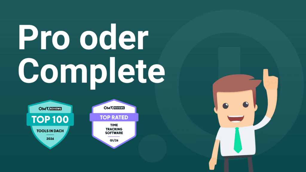 Pro oder Complete Paket von absence.io mit OMR badges und Nik