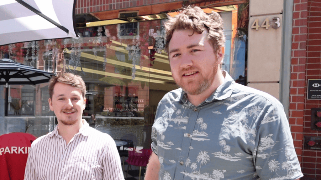 CreatorDB's founders Clayton Jacobs and Noah Hynam.