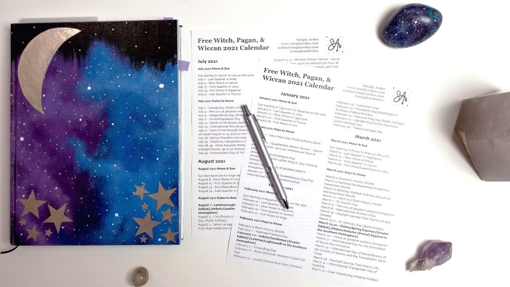 FREE Witch-Pagan-Wicca 2021 Holiday Calendar - Printable Part 2 ...