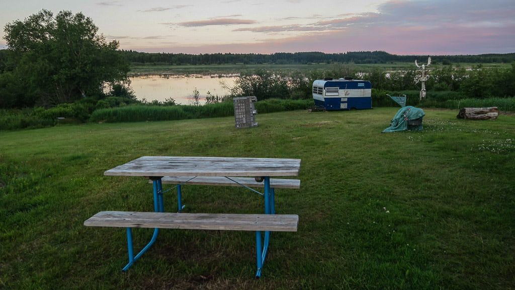 The Shire Campground and bog behind it