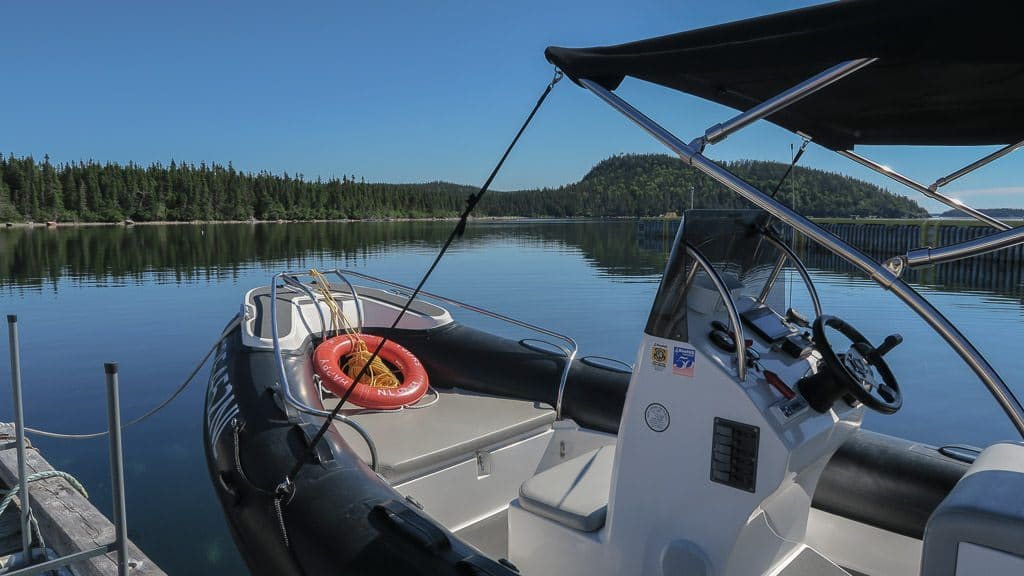 Our boat before our trip on this amazing Newfoundland Boat tour