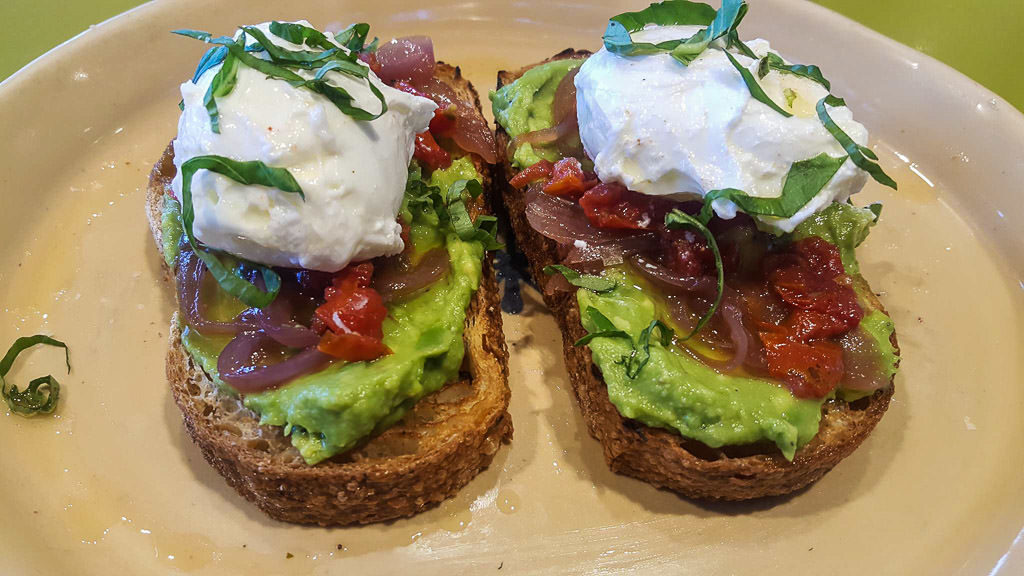 Avocado Toast at Snooze in Westminster