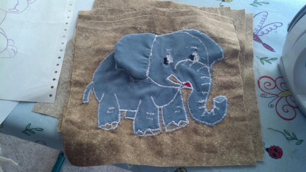 so is the elephant with it's floppy ear! 
