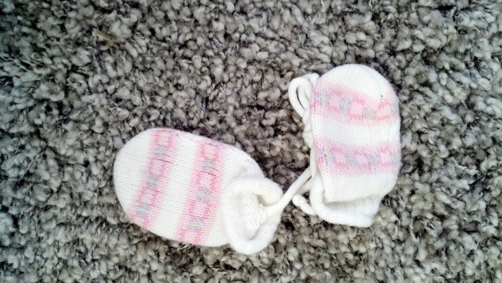 And little tiny mittens! 