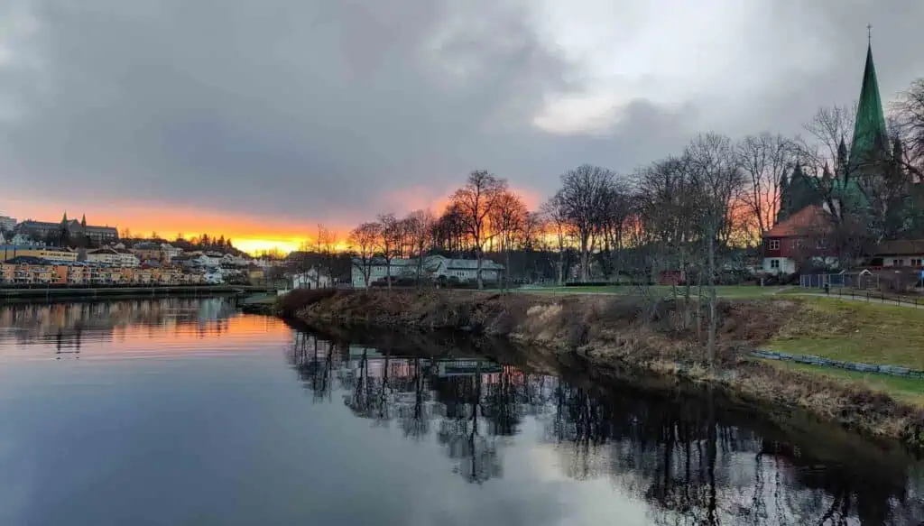 View from old bridge, Trondheim