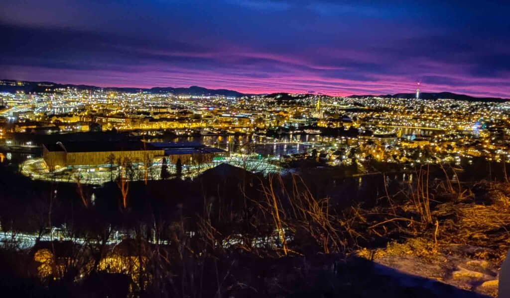 winter sky to see in Trondheim