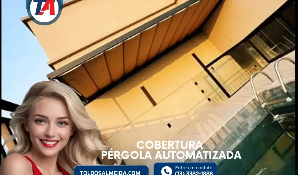 Cobertura Pérgola Automatizada-TA-2024 em Bertioga