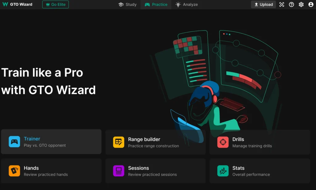 GTO Wizard practice section