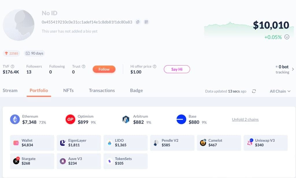 Debank Portfolio