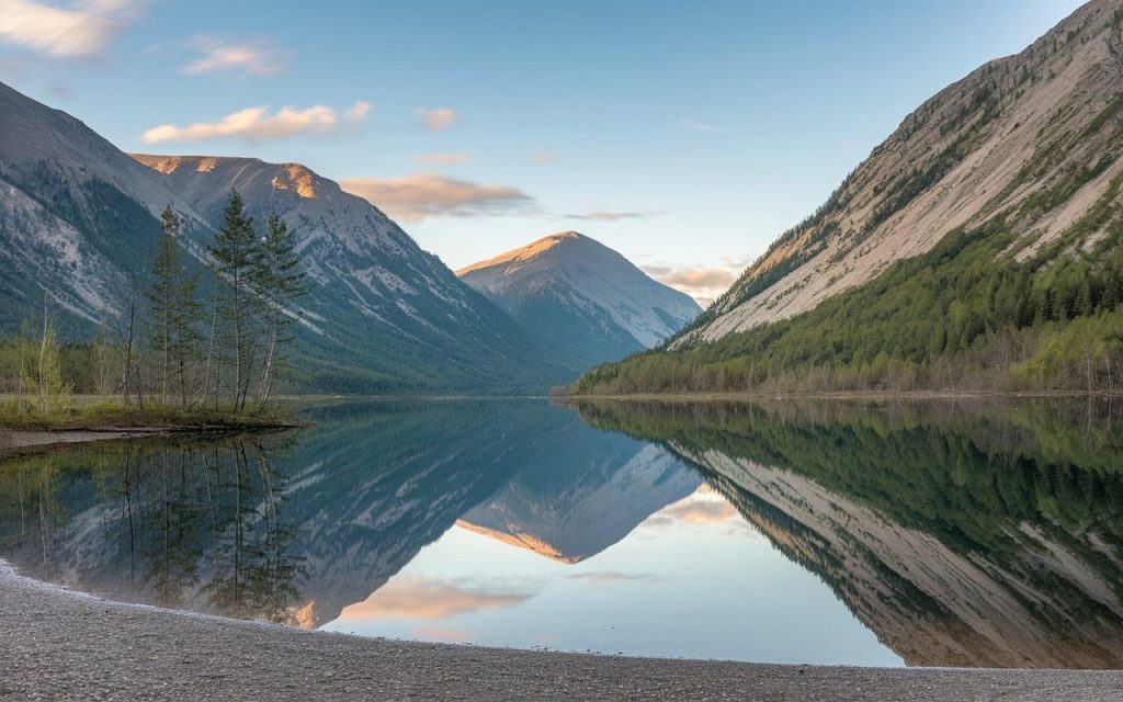 mountain, lake, landscape, nature, valley