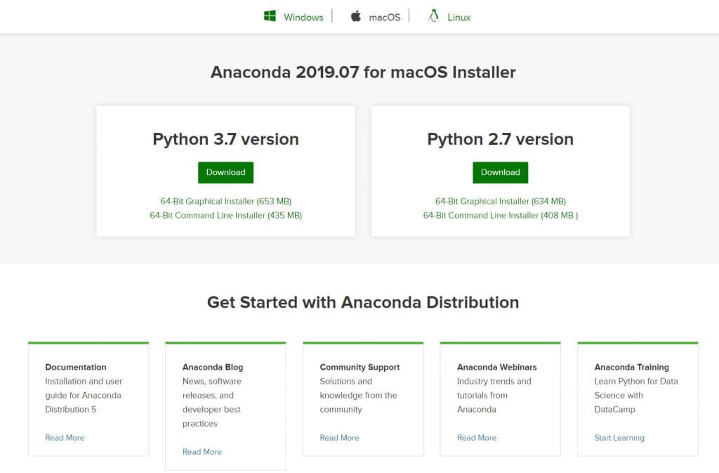 windows version  PyCharm and Anaconda Python