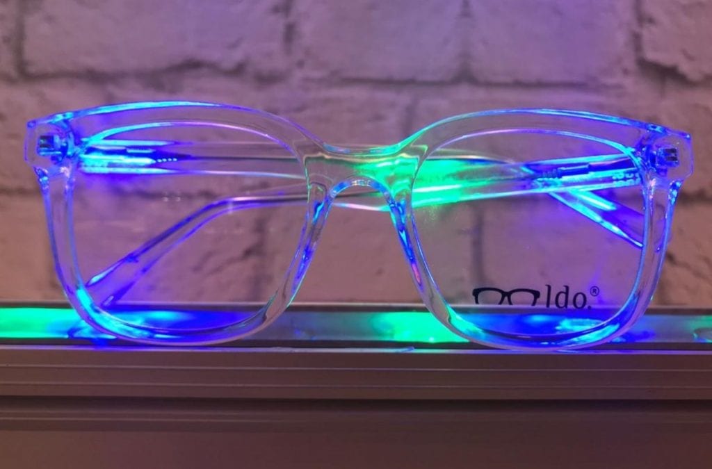 Óculos de grau transparente